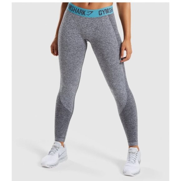 Gymshark Pants - Gymshark Flex Legging  - Charcoal Marl Gray I Size Small